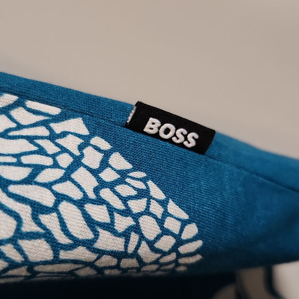 Hugo Boss Tessler Blue Floral Print‎ T-Shirt Size XXL - Picture 5 of 11